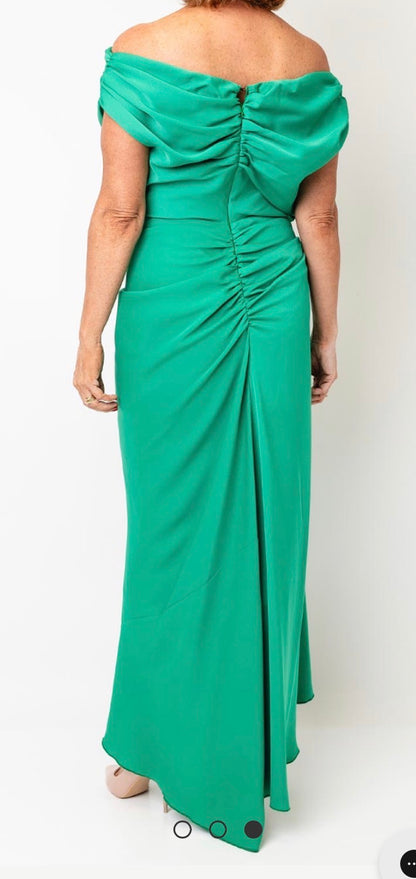 KEVAN JON DRESS STYLE EUGENIE COLOUR EMERALD GREEN