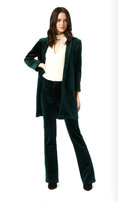 TRAFFIC PEOPLE LONG LENGTH VELVET BLAZER STYLE CBR12527 COLOUR BLACK