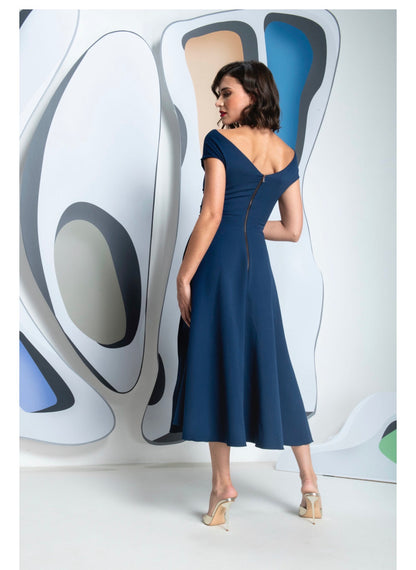 KEVAN JON SYDNEY FLARE & CAPE COLOUR NAVY