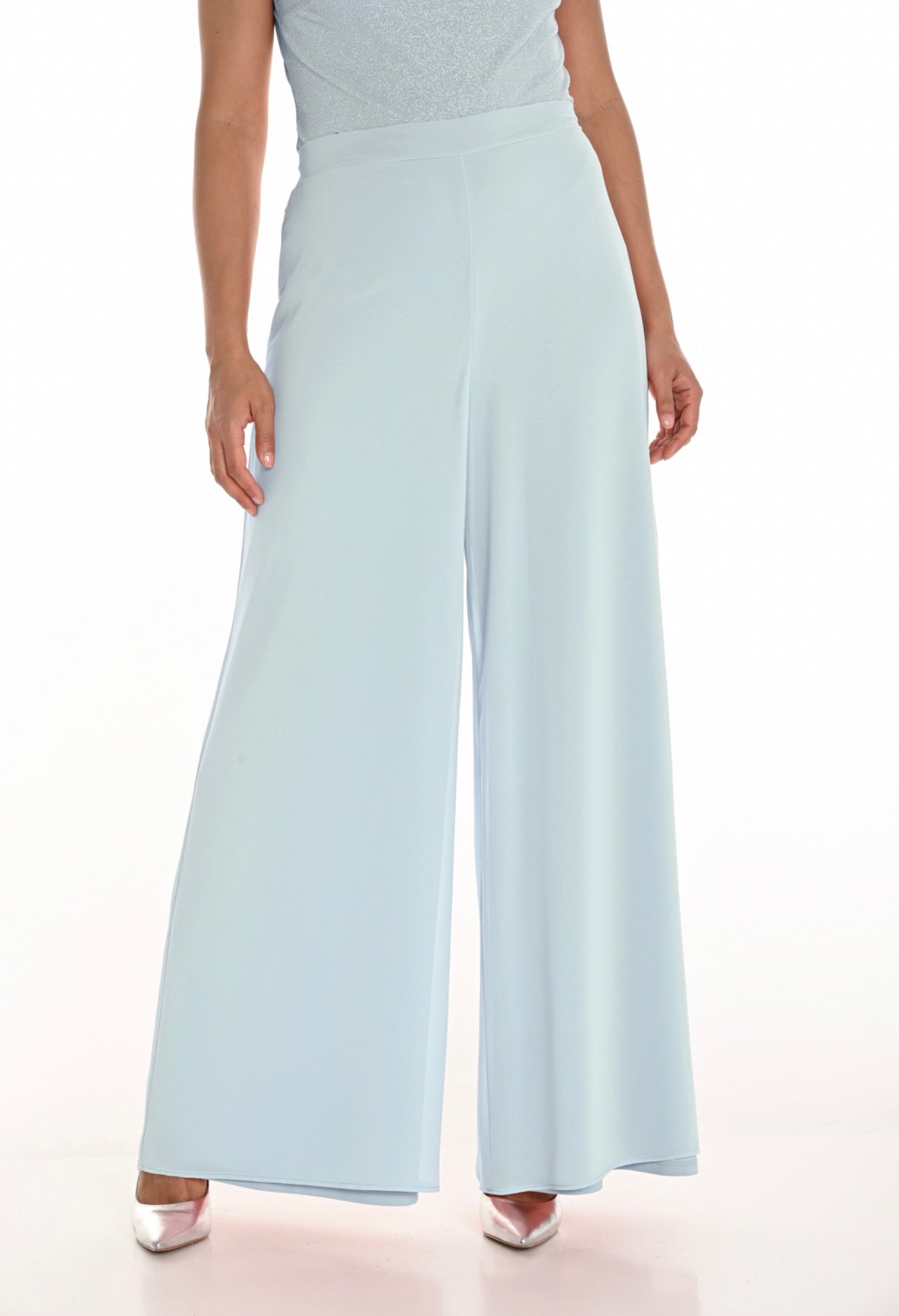 FRANK LYMAN WIDE LEG TROUSER STYLE 259023 COLOUR AQUA MIST