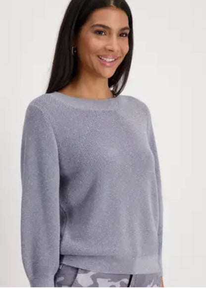 MONARI SWEATER STYLE 409482 COLOUR SMOKED PURPLE