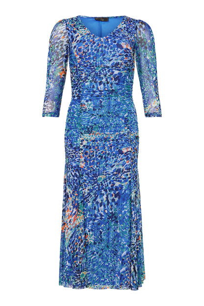 TIA DRESS STYLE 78915 COLOUR BLUE/MULTI