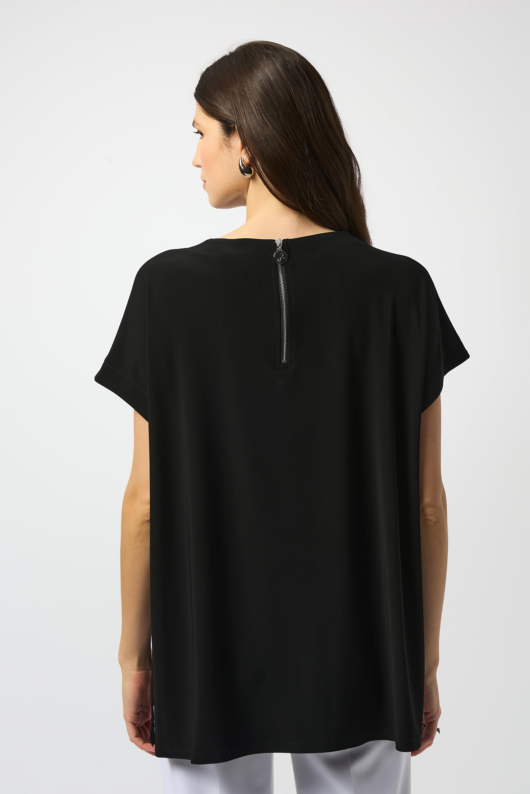 JOSEPH RIBKOFF TUNIC STYLE 251233 COLOUR BLACK