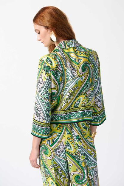 JOHN RIBKOFF PAISLEY PRINT TOP STYLE 242009 COLOUR MULTI