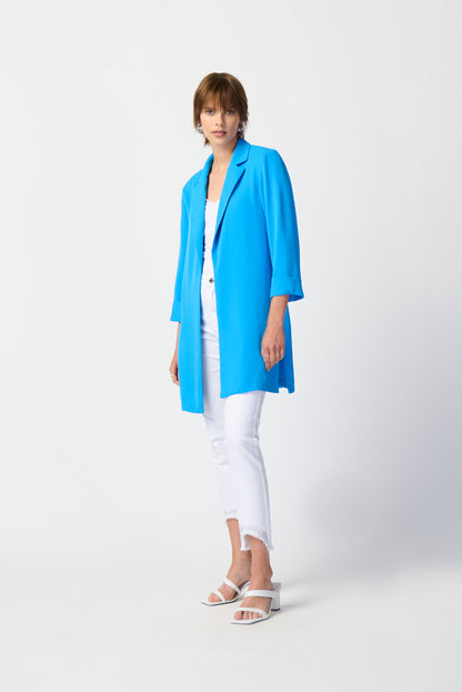 JOSEPH RIBKOFF LONG BLAZER STYLE 211361S24 COLOUR FRENCH BLUE