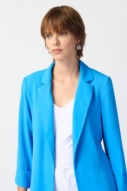 JOSEPH RIBKOFF LONG BLAZER STYLE 211361S24 COLOUR FRENCH BLUE