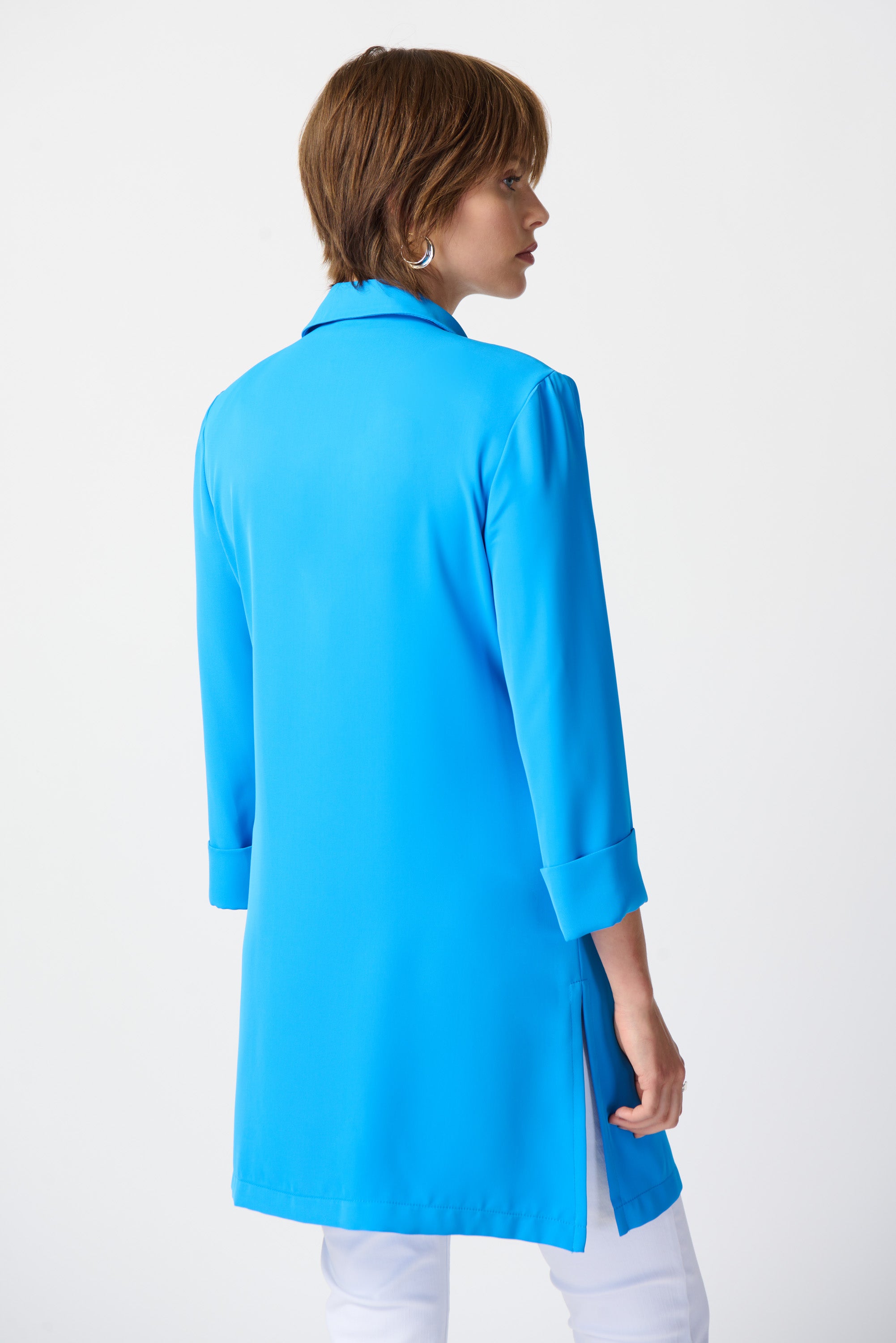 JOSEPH RIBKOFF LONG BLAZER STYLE 211361S24 COLOUR FRENCH BLUE