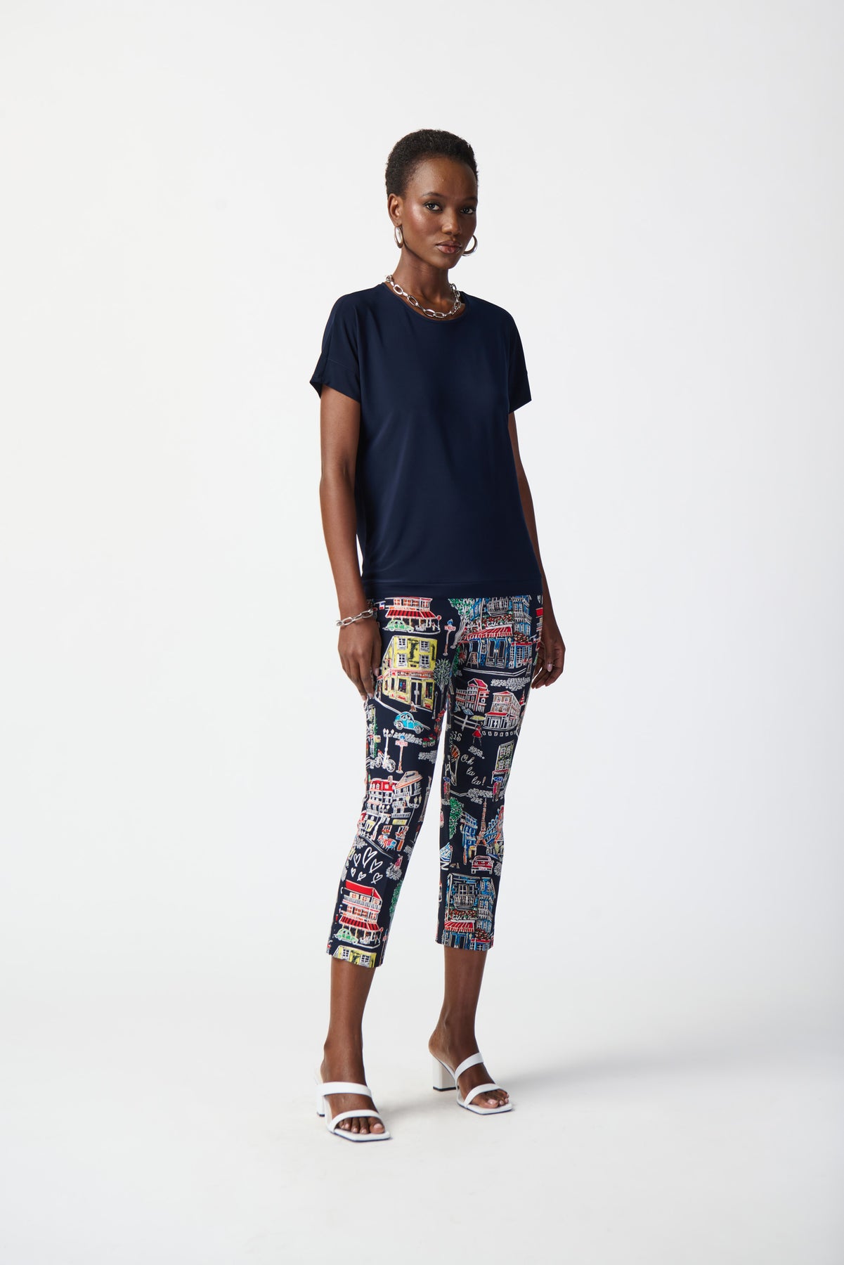 Joseph Ribkoff Millennium Crop Pull-On Pants - Style 241163