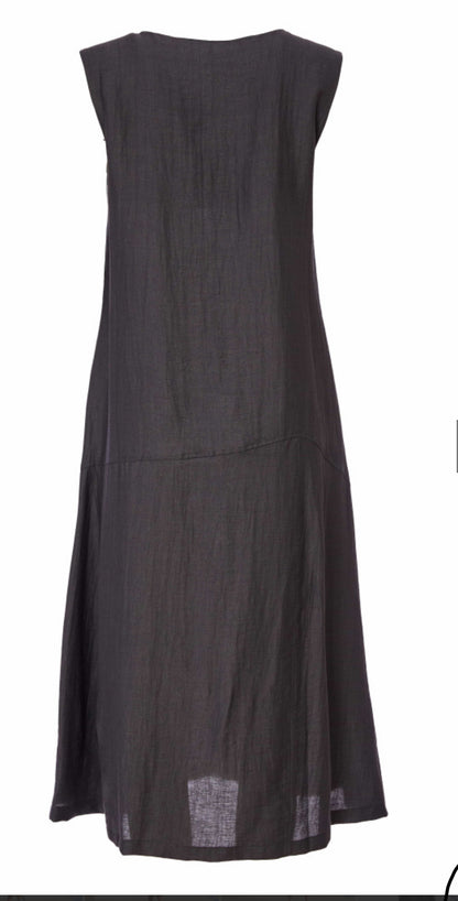 NAYA SLEEVELESS DRESS STYLE NAS25236 COLOUR CARBON