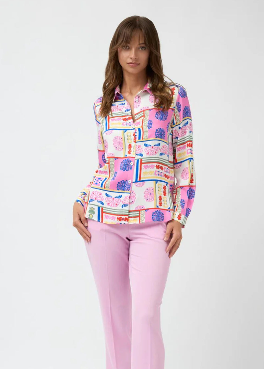 BARILOCHE SHIRT STYLE BERINO COLOUR PINK MULTI