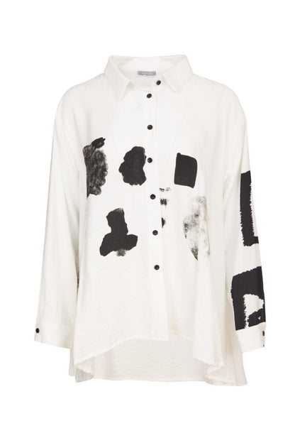 NAYA BLOUSE STYLE NAW24209 COLOUR OFF WHITE/BLACK