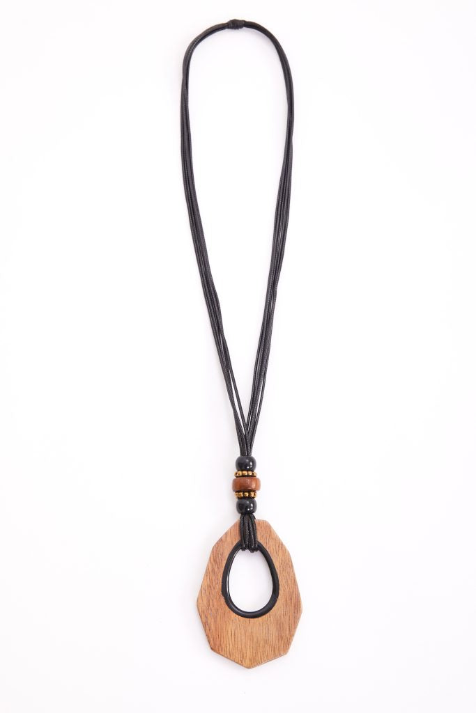 NAYA NECKLACE STYLE NAW24307 COLOUR BLACK/TAN