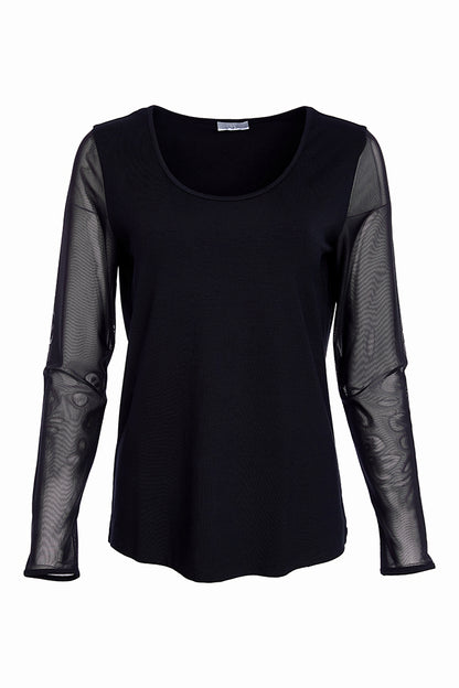 NAYA TOP STYLE NAW25106 COLOUR BLACK AND, COCOA