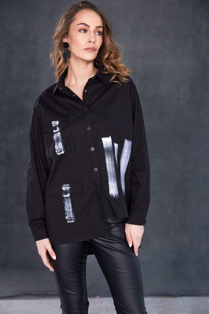 NAYA SHIRT STYLE NAW25183 COLOUR BLACK & WHITE