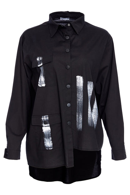 NAYA SHIRT STYLE NAW25183 COLOUR BLACK & WHITE