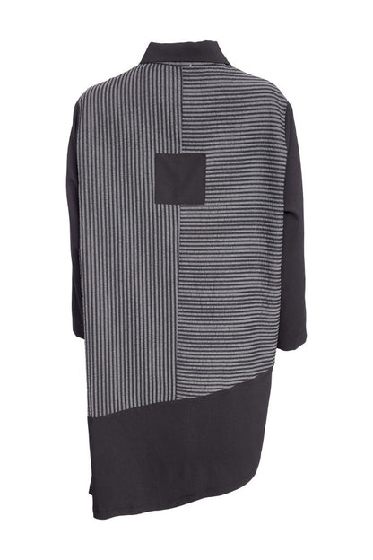 NAYA TOP BLOUSE NAW25191 COLOUR BLACK & GREY