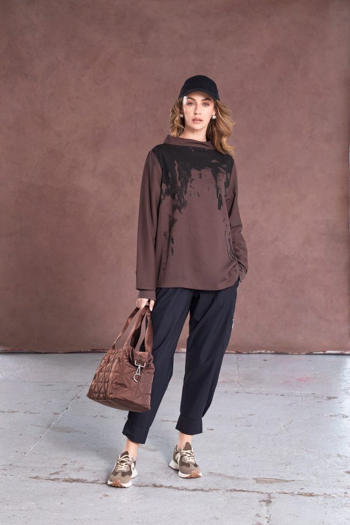 NAYA TROUSERS STYLE NAW25102 COLOURS  BLACK AND , COCOA