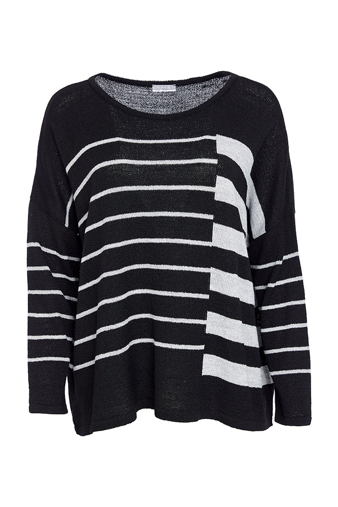 NAYA TOP STYLE NAW25240 COLOUR BLACK & SILVER