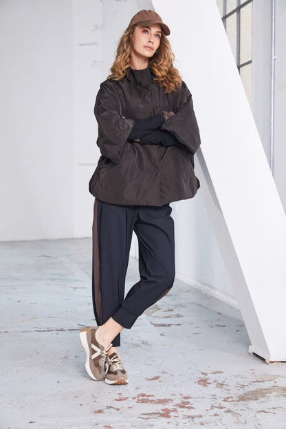 NAYA TROUSERS STYLE NAW25120 COLOUR BLACK & COCOA