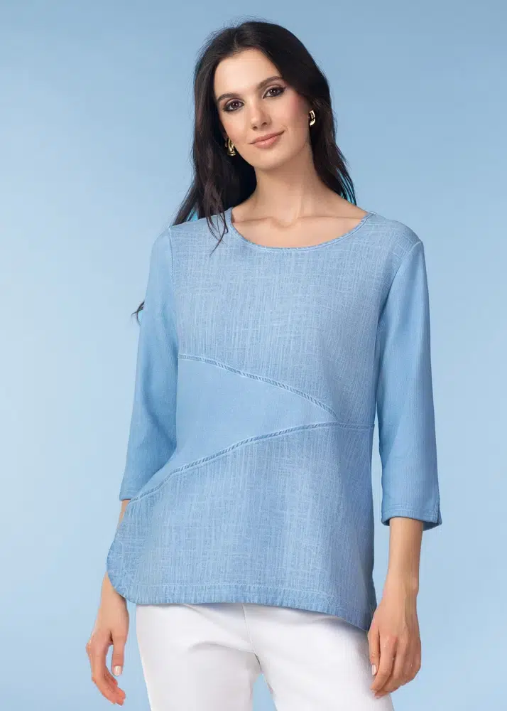 ALISON SHERI BLOUSE STYLE A47192 COLOUR BLUE