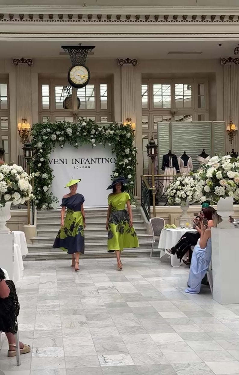 VENI INFANTINO DRESS STYLE 992773 COLOUR NAVY/LIME