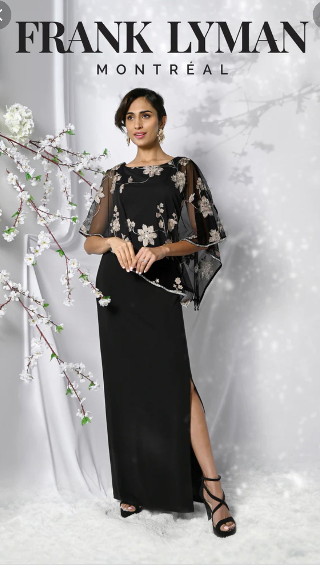 FRANK LYMAN DRESS STYLE 229016 COLOUR BLACK/BEIGE