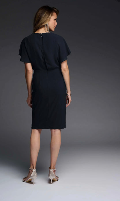 JOSEPH RIBKOFF WRAP DRESS STYLE 223719 COLOUR MIDNIGHT BLUE