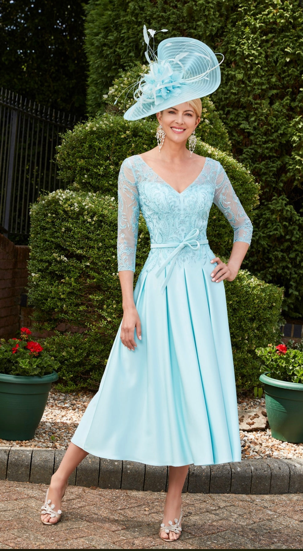 Mother of the bride store dresses in aqua color