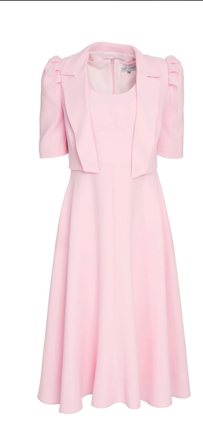 KATE COOPER DRESS AND JACKET STYLE KCS23102 COLOUR BABY PINK