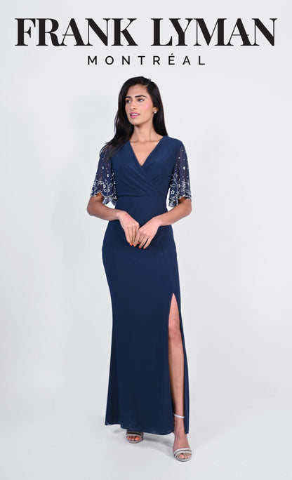 FRANK LYMAN LONG DRESS STYLE 229014 COLOUR MIDNIGHT