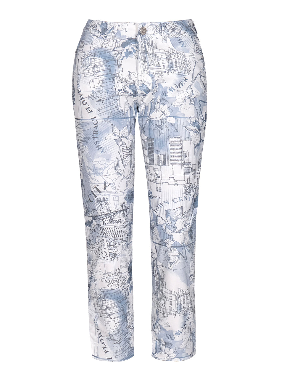 DOLCEZZA PRINTED CROP TROUSER STYLE 22133