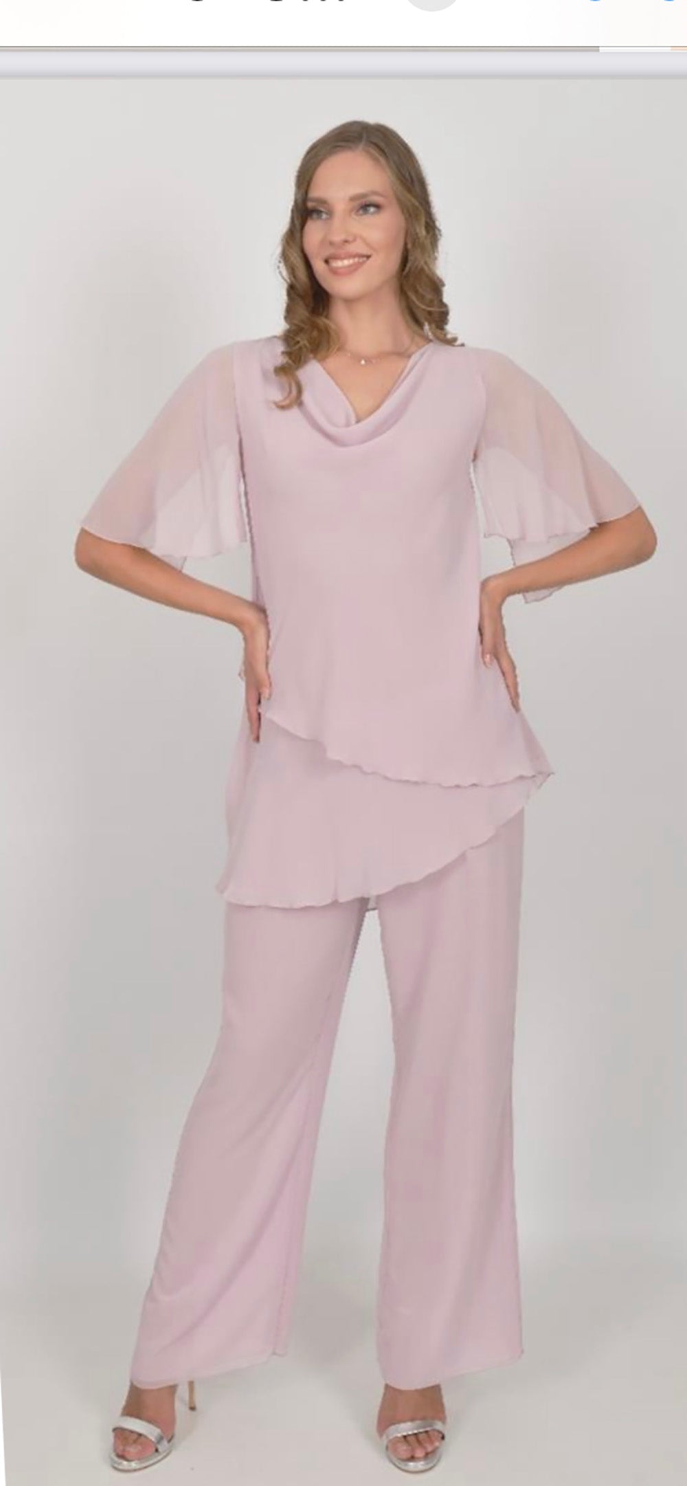 ALLISON TROUSER SUIT STYLE 2955/2831 COLOUR DUSTY PINK