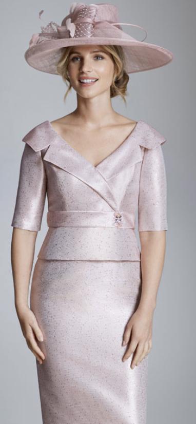 ISPIRATO DRESS IN PALE PINK STYLE ISE817 in