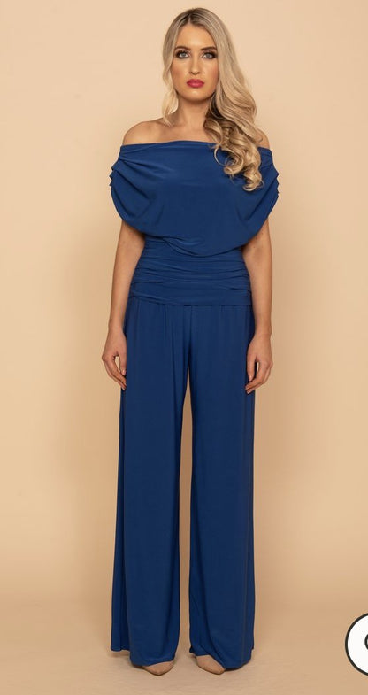 ATOM LABEL CARBON JUMPSUIT COLOUR COBALT