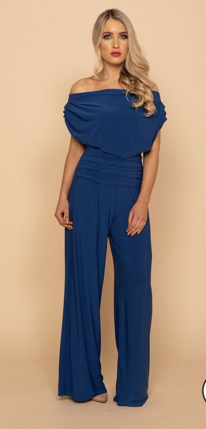 ATOM LABEL CARBON JUMPSUIT COLOUR COBALT